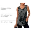 image:imageWIHOLL Workout Tops for Women Summer Athletic Tank Tops Sleeveless Shirts Beach Lightweight Gym ClothesGray Tiedye