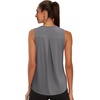 image:imageWIHOLL Workout Tops for Women Summer Athletic Tank Tops Sleeveless Shirts Beach Lightweight Gym ClothesGrey