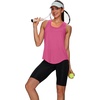 image:imageWIHOLL Workout Tops for Women Summer Athletic Tank Tops Sleeveless Shirts Beach Lightweight Gym ClothesHot Pink