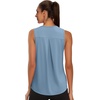 image:imageWIHOLL Workout Tops for Women Summer Athletic Tank Tops Sleeveless Shirts Beach Lightweight Gym ClothesMisty Blue