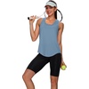 image:imageWIHOLL Workout Tops for Women Summer Athletic Tank Tops Sleeveless Shirts Beach Lightweight Gym ClothesMisty Blue