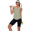 image:imageWIHOLL Workout Tops for Women Summer Athletic Tank Tops Sleeveless Shirts Beach Lightweight Gym ClothesSage Green