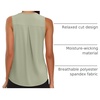 image:imageWIHOLL Workout Tops for Women Summer Athletic Tank Tops Sleeveless Shirts Beach Lightweight Gym ClothesSage Green
