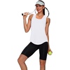 image:imageWIHOLL Workout Tops for Women Summer Athletic Tank Tops Sleeveless Shirts Beach Lightweight Gym ClothesWhite