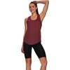 image:imageWIHOLL Workout Tops for Women Summer Athletic Tank Tops Sleeveless Shirts Beach Lightweight Gym ClothesWine Red