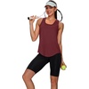 image:imageWIHOLL Workout Tops for Women Summer Athletic Tank Tops Sleeveless Shirts Beach Lightweight Gym ClothesWine Red