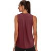 image:imageWIHOLL Workout Tops for Women Summer Athletic Tank Tops Sleeveless Shirts Beach Lightweight Gym ClothesWine Red