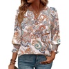 image:imageWIHOLL 34 Length Sleeve Womens Tops Summer Shirts Spring Vacation Outfits Dressy Casual Trendy Fall S3XL03ethnic Patterns