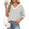 image:imageWIHOLL Oversized 34 Length Sleeve Womens Sweaters Crochet Fall Outfits0white Black