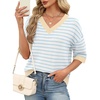 image:imageWIHOLL Oversized 34 Length Sleeve Womens Sweaters Crochet Fall Outfits0white Blue Beige