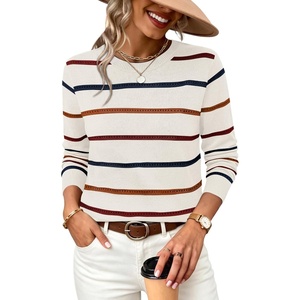 image:imageWIHOLL Fall Outfits for Women 2026 Hollow Out Knit Sweater Fashion ClothingApricot Red Blue