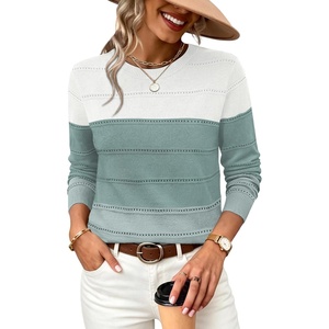 image:imageWIHOLL Fall Outfits for Women 2026 Hollow Out Knit Sweater Fashion ClothingGreen Apricot