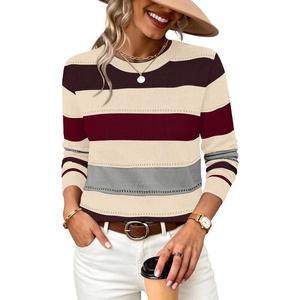 image:imageWIHOLL Fall Outfits for Women 2026 Hollow Out Knit Sweater Fashion ClothingRed Brown Apricot