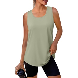image:imageWIHOLL Workout Tops for Women Summer Athletic Tank Tops Sleeveless Shirts Beach Lightweight Gym ClothesSage Green